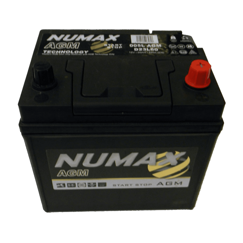 BATTERIE NUMAX AGM (005LAGM)12 V 60 AH 520 (EN)+D