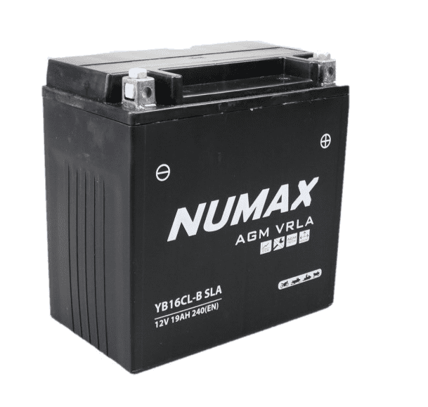 BATTERIE NUMAX MOTO (YB16CL-B SLA)AGM 12 V 19 AH 270 (EN)+D