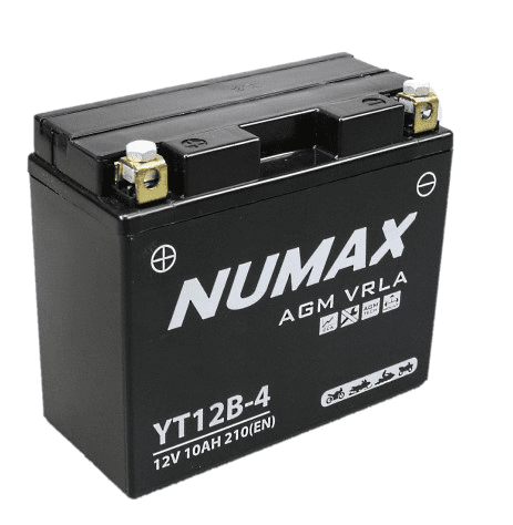 BATTERIE NUMAX MOTO (YT12B-4)AGM 12 V 10 AH 210 (EN)+G