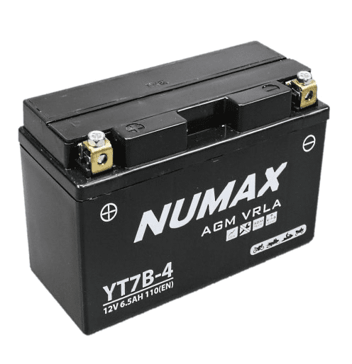 BATTERIE NUMAX MOTO (YT7B-4)AGM 12 V 6,5 AH 110 (EN)+G