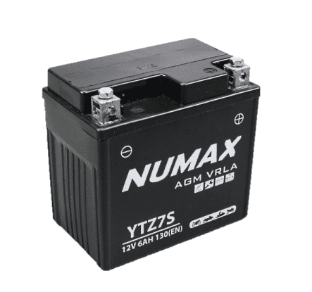 BATTERIE NUMAX MOTO (YTZ7S)AGM 12 V 6 AH 130 (EN)+D