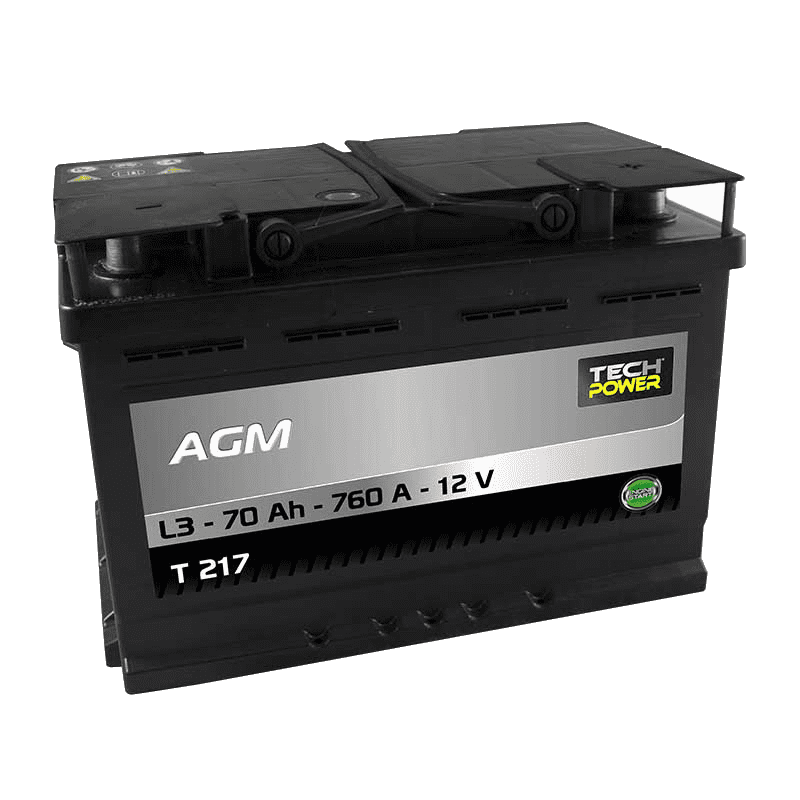 BATTERIE TECH POWER AGM (T217)12 V 70 AH 760 (EN)