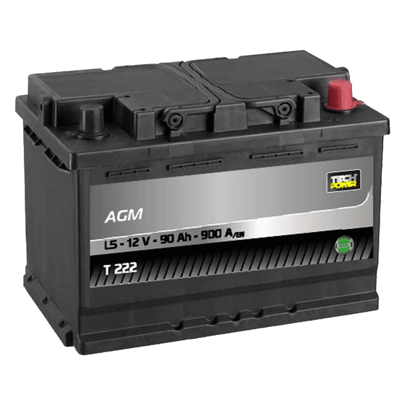 BATTERIE TECH POWER AGM (T222)12 V 90 AH 900 (EN)