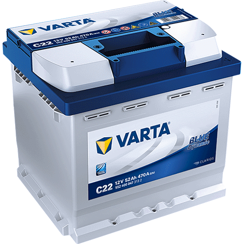 BATTERIE VARTA (C22)12 V 52 AH 470 (EN)