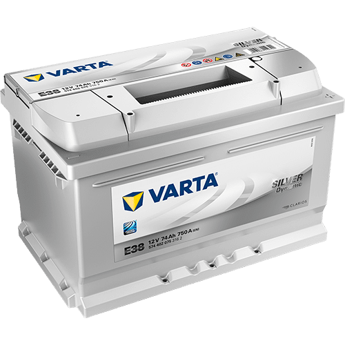 BATTERIE VARTA (E38)12 V 74 AH 750 (EN)
