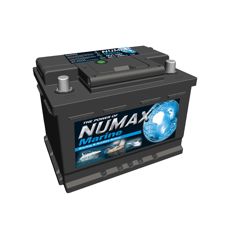 BATTERIE NUMAX MARINE DÉMARRAGE (MVL2MF) 12 V 60 AH 480 (EN)