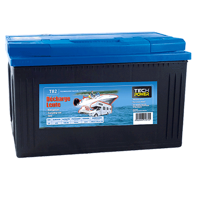 BATTERIE TECHPOWER DÉCHARGE LENTE (T82)12 V 100 AH +D 720 (EN)