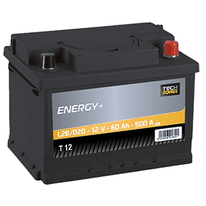 BATTERIE TECHPOWER (T12)12 V 60 AH 500 (EN)