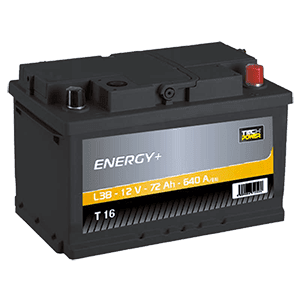BATTERIE TECHPOWER (T16)12 V 72 AH 640 (EN)