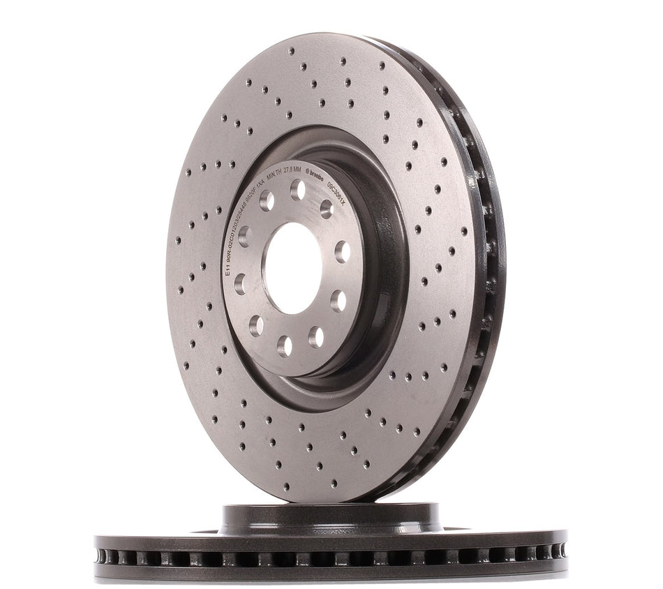 Disques de frein avant ventilés perforés BREMBO - 09.C306.1X