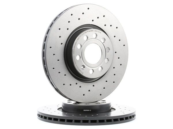Disques de frein avant ventilés perforés BREMBO XTRA LINE - 09.9772.1X
